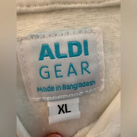 Aldi Gear Unisex Hooded Logo Sweatshirt Size XL - Picture 4 of 8